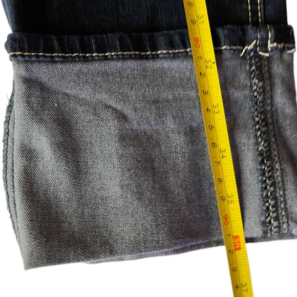 Earl Permanent Straight Cuffed Jeans Five Pocket Stretch Jeans Size 6 - Picture 8 of 9